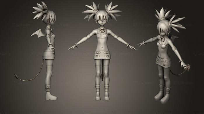 Figurines of girls (Etna, STKGL_0258) 3D models for cnc